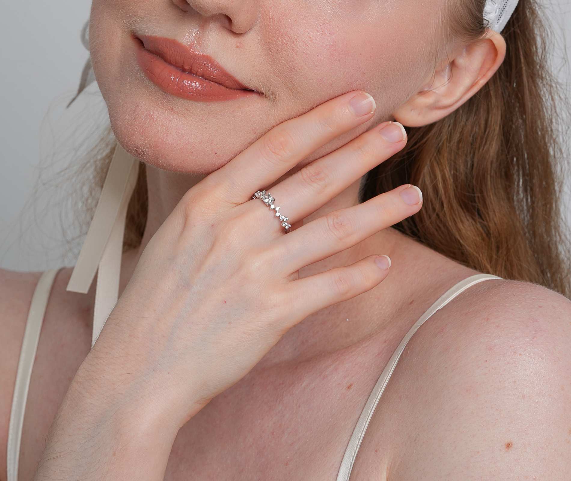 Shining Star Jewelry Holiday Gift Fashion Sterling Silver Diamond Women's Ring