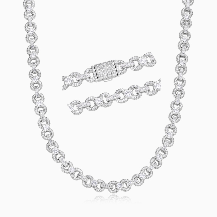 Wholesale 925 Sterling Silver Hip-Hop Women&rsquo;s Necklaces