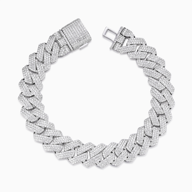 Custom Moissanite Hip-Hop Men&rsquo;s Bracelets