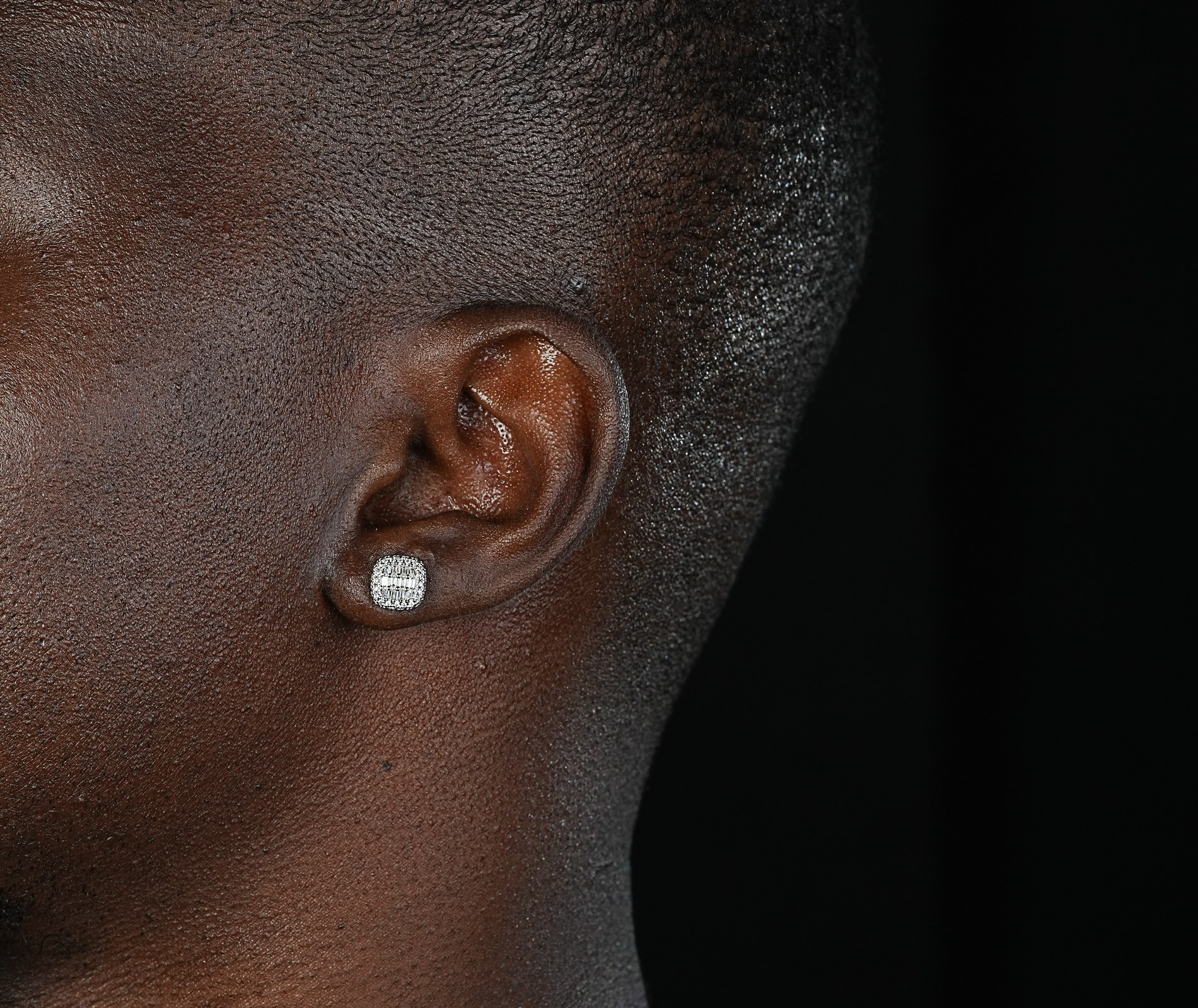 Shining Star Jewelry Baguette Cut Zircon Screw Back Stud Earrings Jewelry For Men Shining Star Jewelry Baguette Cut Zircon Screw Back Stud Earrings Jewelry For Men