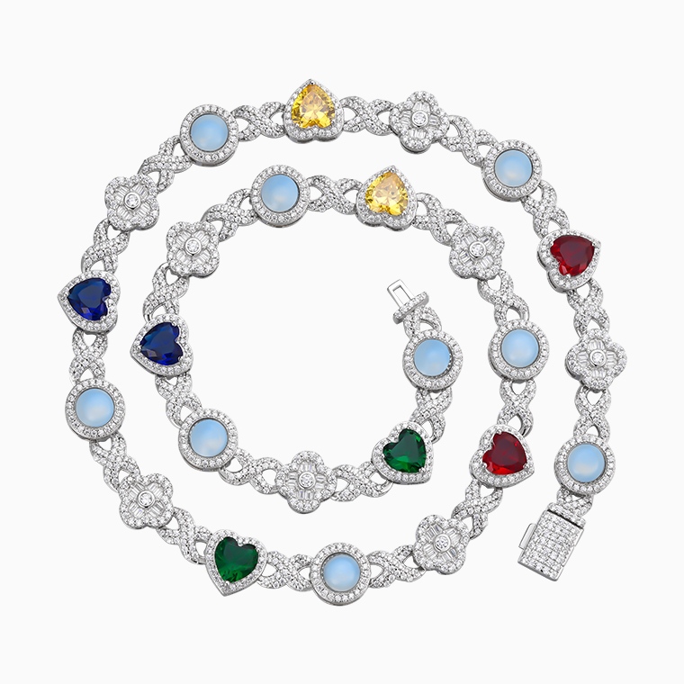 Custom Moissanite & 925 Silver Women&rsquo;s Necklaces