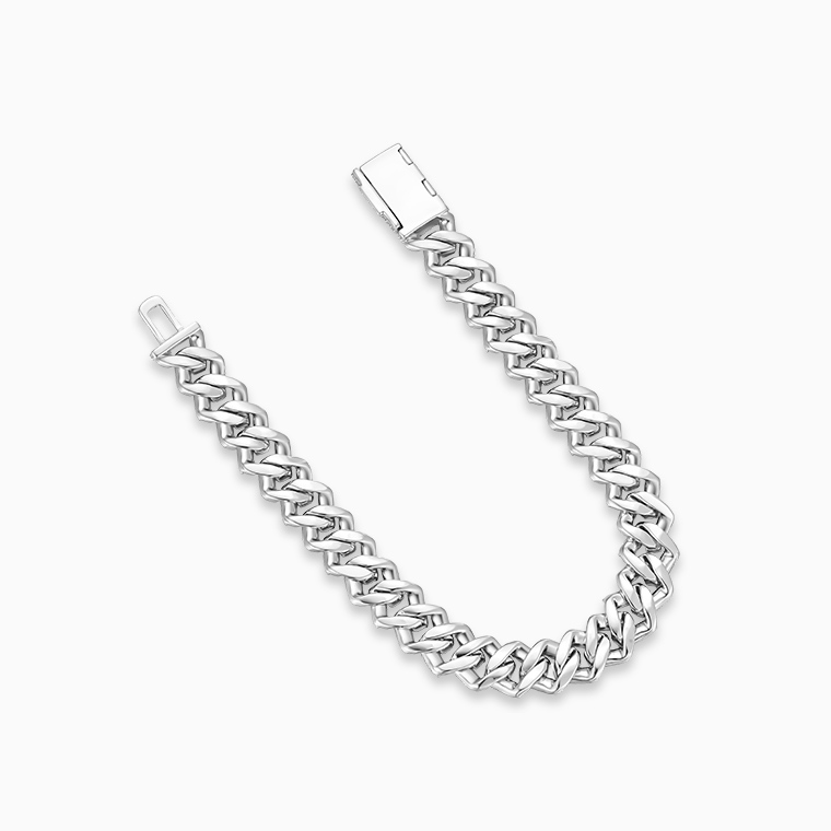 Shining Star Jewelry Round Baguette Cut Moissanite Iced Out Miami Cuban Bracelet