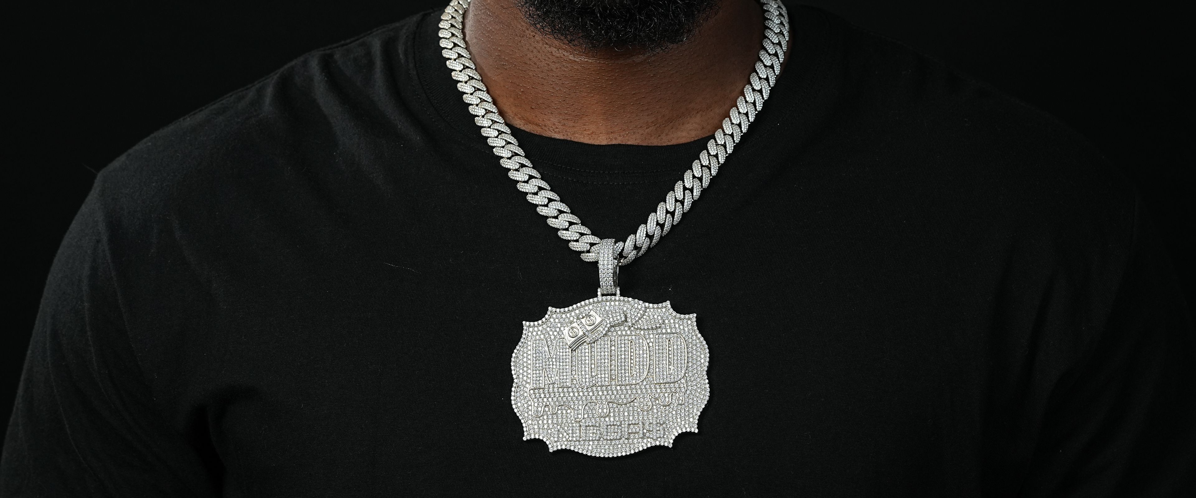 Shining Star Jewelry Custom Hip Hop Punk Style Iced Out Diamond Letter Pendant