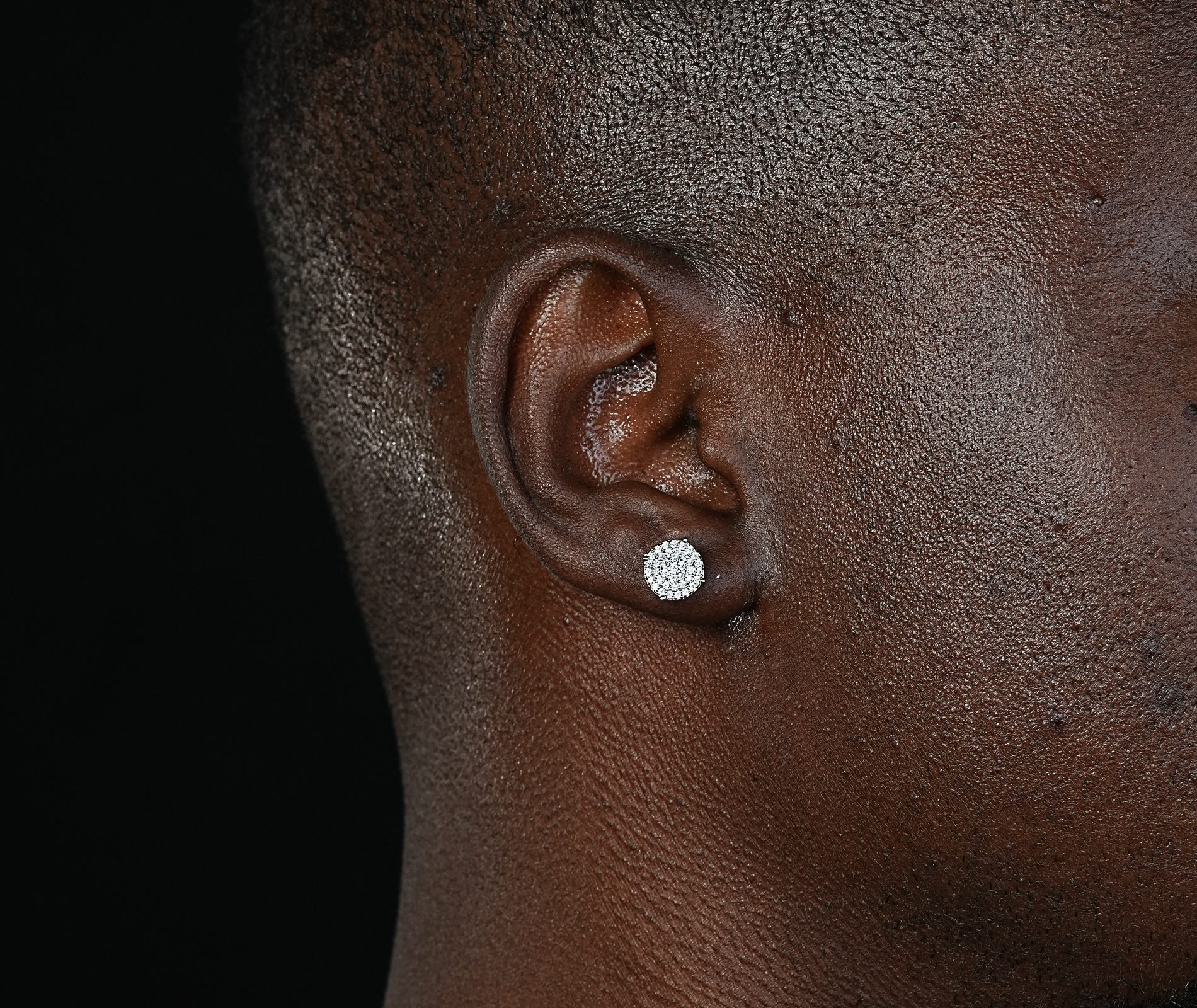 Shining Star Jewelry Hip Hop Platinum Plated Silver Moissanite Stud Earrings Shining Star Jewelry Hip Hop Platinum Plated Silver Moissanite Stud Earrings