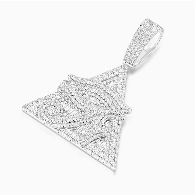 Shining Star Jewelry Iced Out Horus Illuminati Eye Pendant Men Jewelry