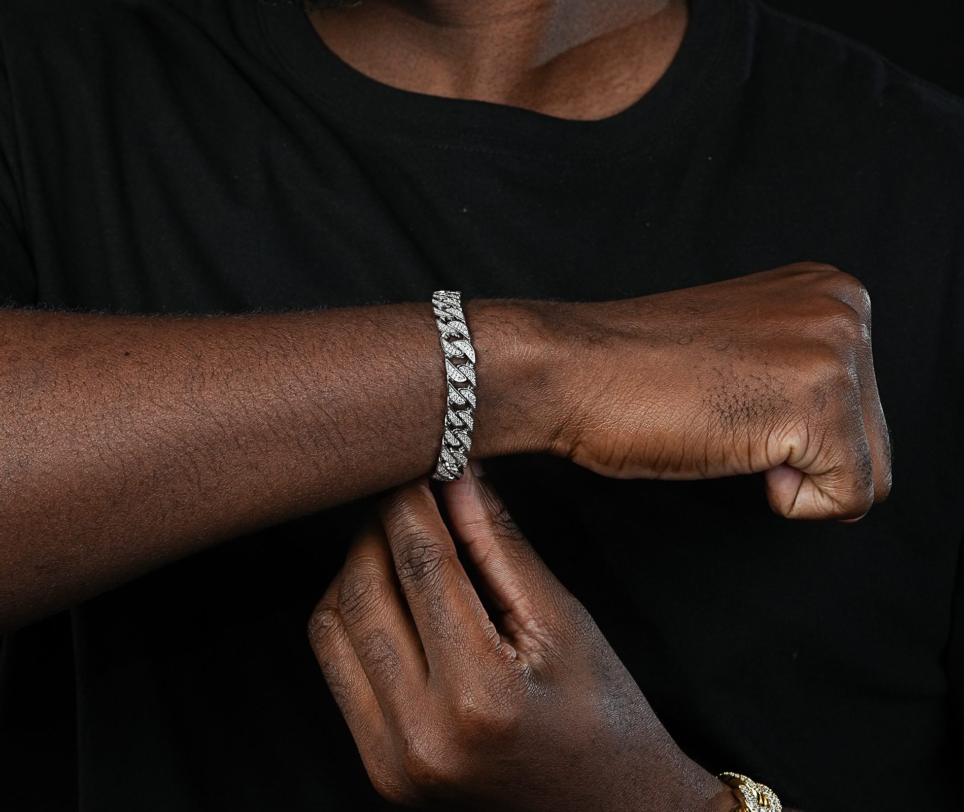 Shining Star Jewelry Custom Solid 925 Silver New Fashion Flat Cuban Bracelet Shining Star Jewelry Custom Solid 925 Silver New Fashion Flat Cuban Bracelet