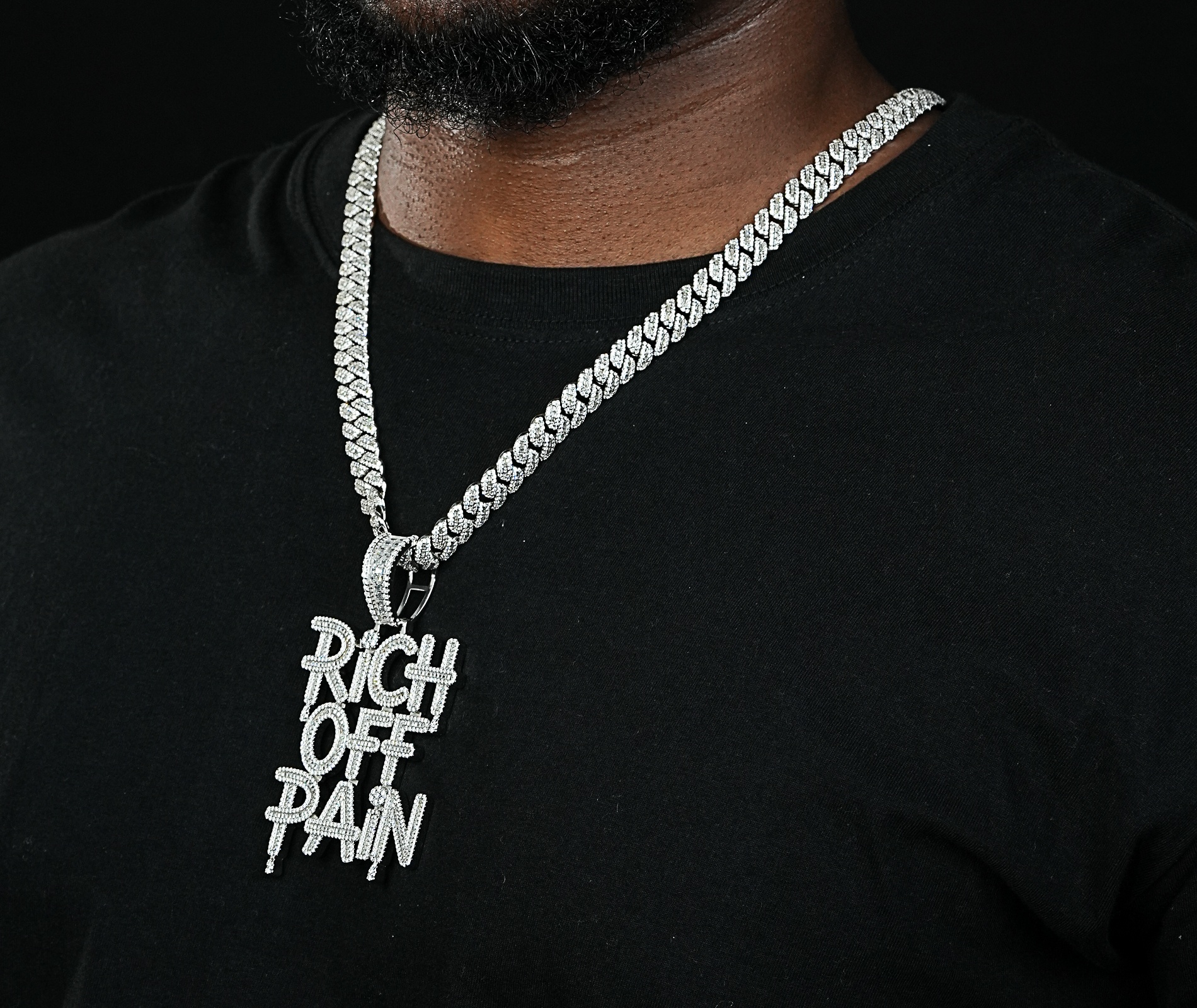 Shining Star Jewelry Wholesale Moissanite Alphabet Pendant For Men