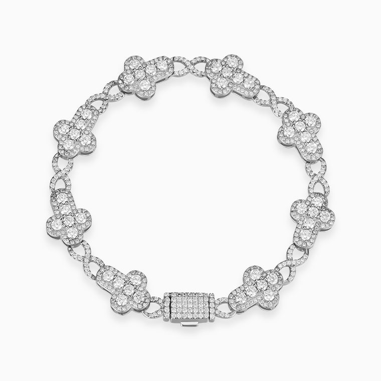 925 sterling silver moissanite bracelet