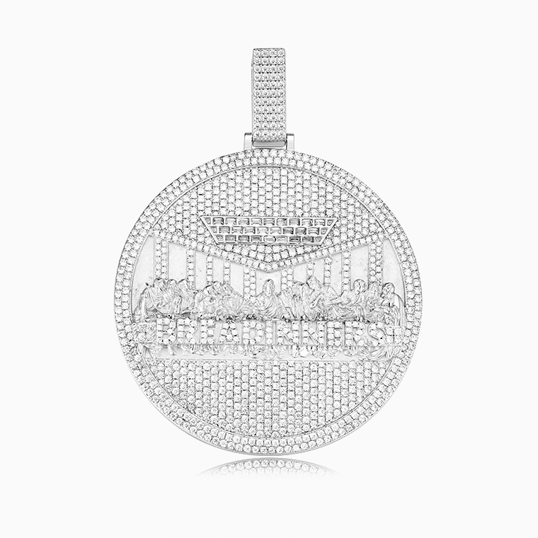 Custom Moissanite Men&rsquo;s Pendants Wholesale