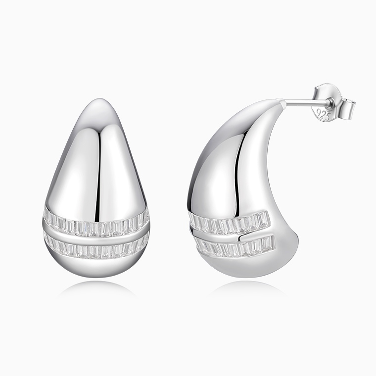 Women&rsquo;s CZ Silver Earrings Wholesale