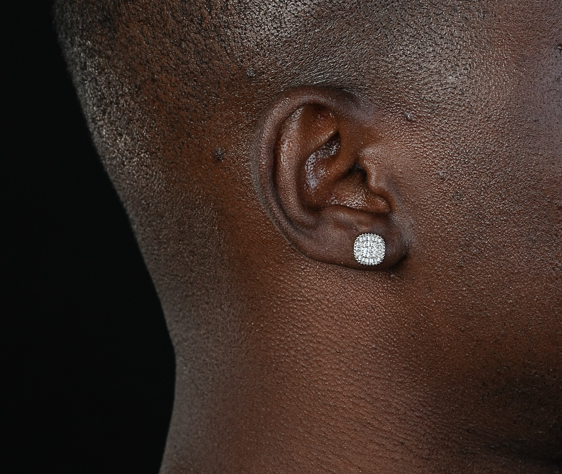 Shining Star Jewelry Hot Sale Baguette Zircon Men Hip Hop Iced Out Stud Earrings Shining Star Jewelry Hot Sale Baguette Zircon Men Hip Hop Iced Out Stud Earrings