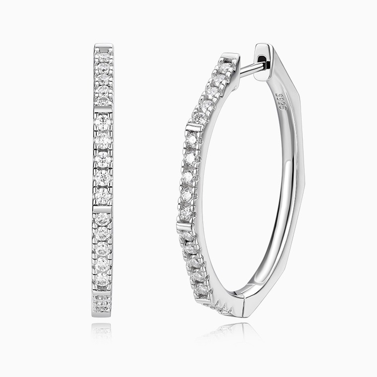 Custom Hip Hop Hoop Earrings