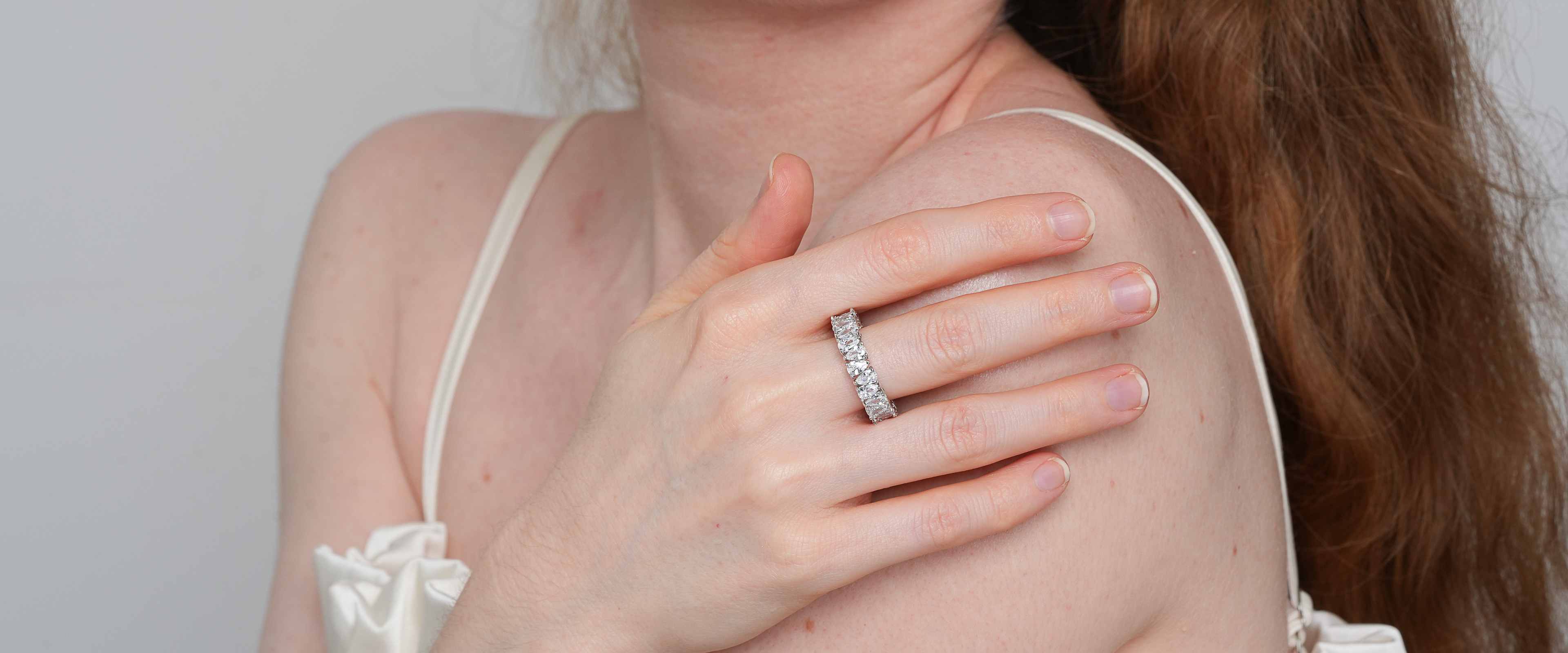 Shining Star Jewelry Luxury Unique Style Iced Out Zircon Pear Cut Tennis Ring Shining Star Jewelry Luxury Unique Style Iced Out Zircon Pear Cut Tennis Ring