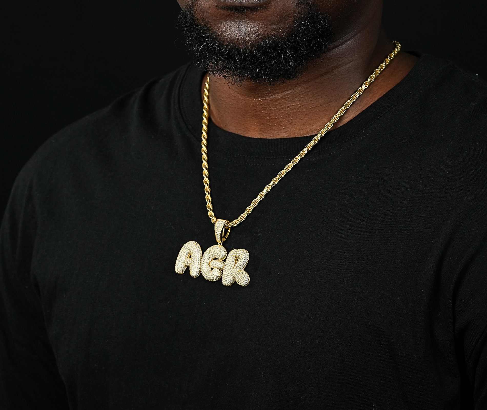 Shining Star Jewelry Custom Micro Pave 5A CZ 925 Silver Iced Out Initials Pendant Shining Star Jewelry Custom Micro Pave 5A CZ 925 Silver Iced Out Initials Pendant