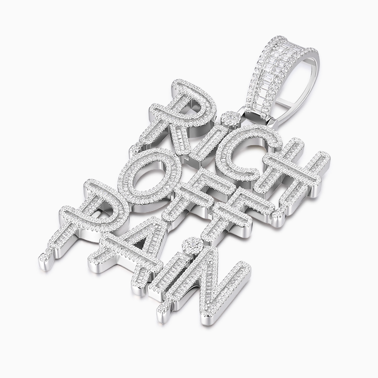 Shining Star Jewelry Wholesale Moissanite Alphabet Pendant For Men