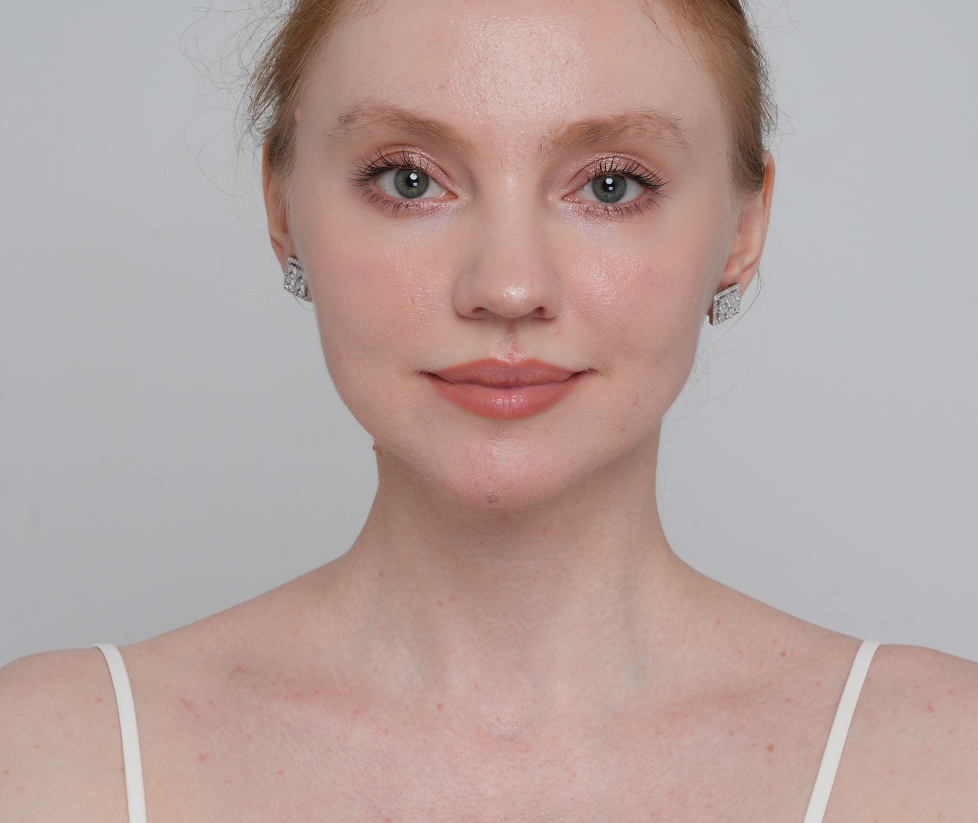 Shining Star Jewelry Women's Moissanite Princess Cut Square Shape Stud Earrings