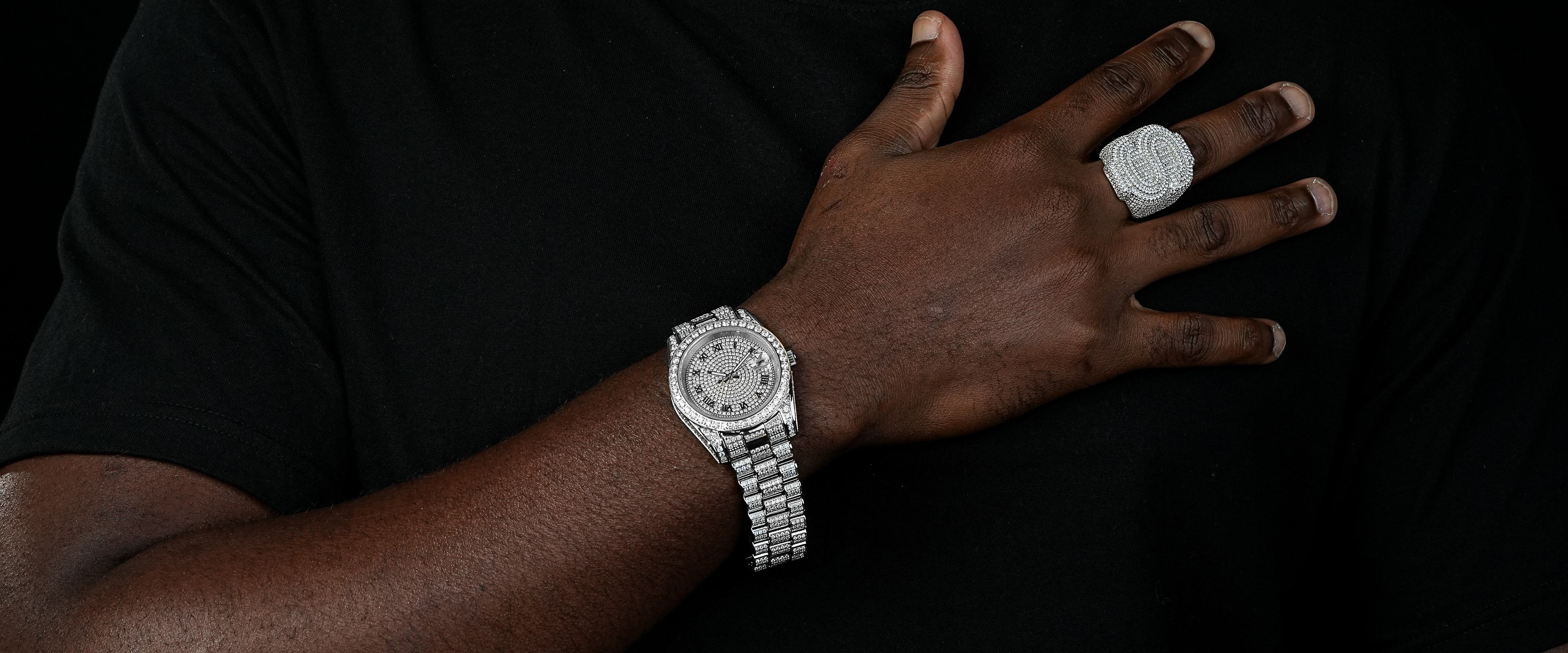 Shining Star Jewelry Men Watches High Quality Mechanical Design Diamond Watches