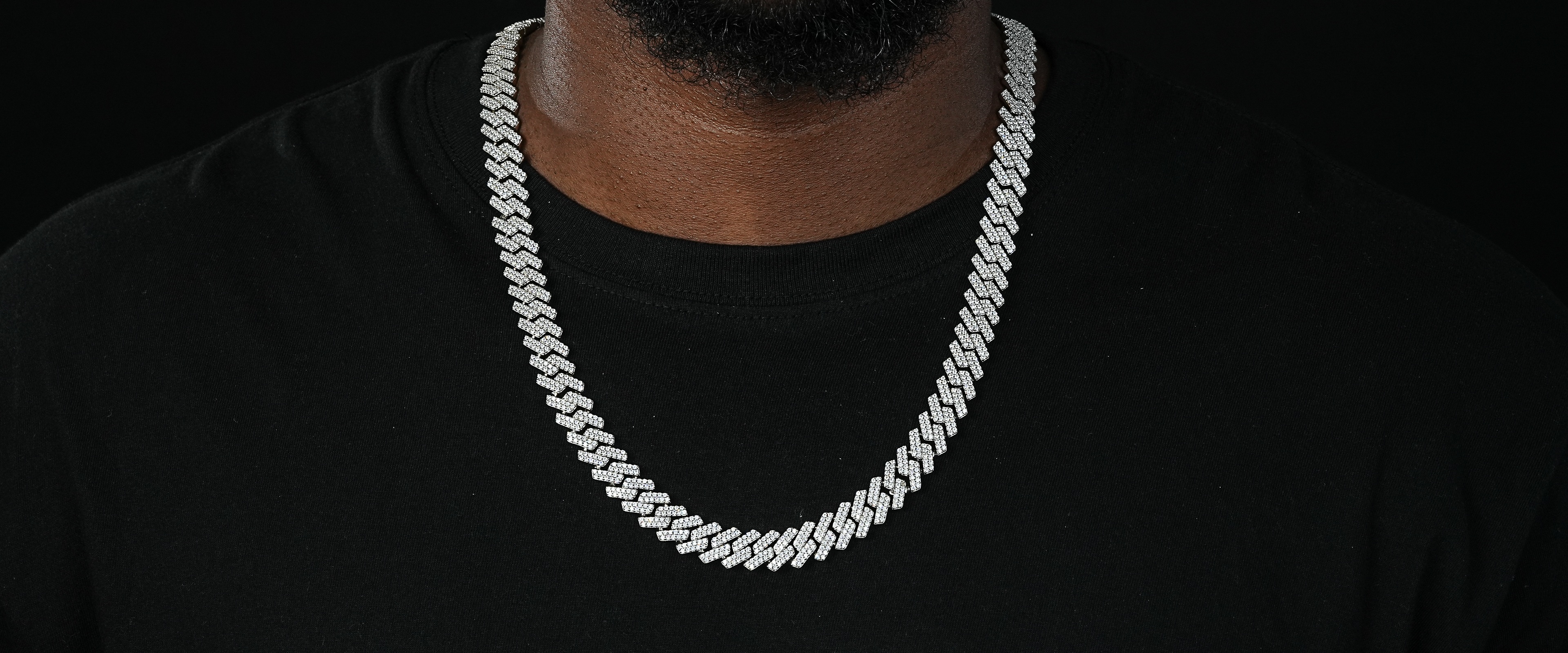 Shining Star Jewelry 12mm Ice Diamond Necklace Platinum Plated Men Cuban Chain Shining Star Jewelry 12mm Ice Diamond Necklace Platinum Plated Men Cuban Chain