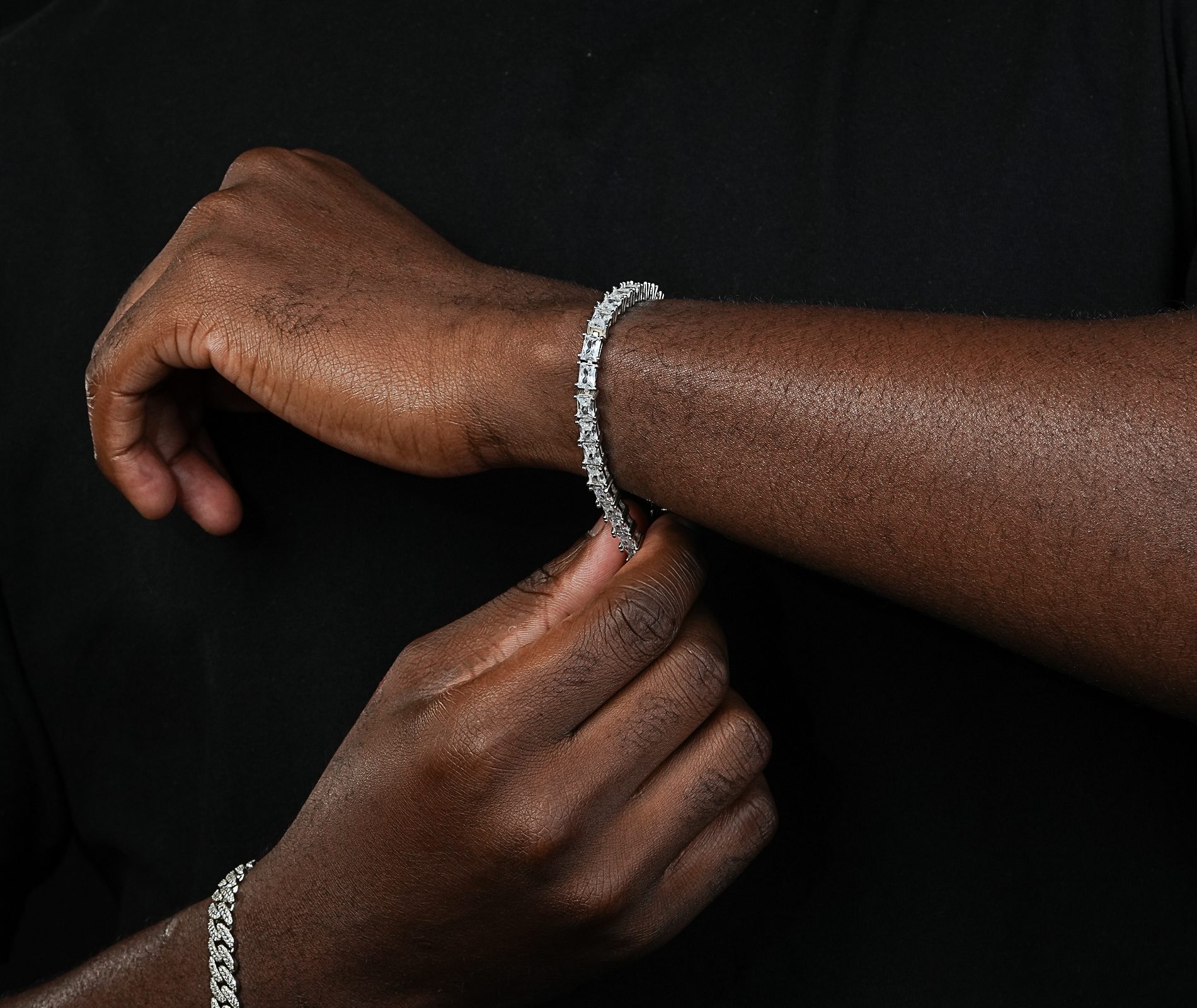 Shining Star Jewelry VVS Clarity Moissanite Fashion Simple Style Tennis Bracelet Shining Star Jewelry VVS Clarity Moissanite Fashion Simple Style Tennis Bracelet