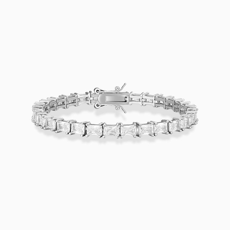 Shining Star Jewelry VVS Clarity Moissanite Fashion Simple Style Tennis Bracelet