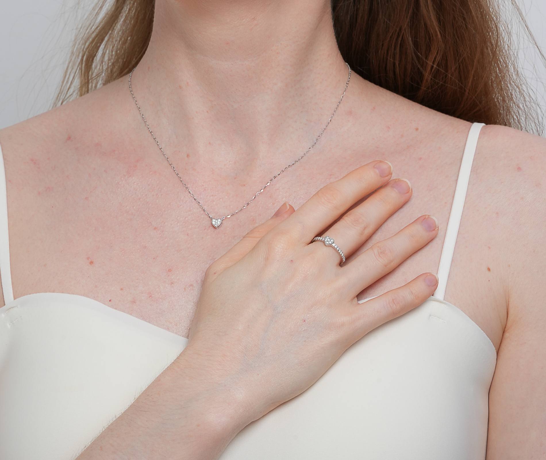 Shining Star Jewelry High Quality 925 Sterling Silver Heart-Shaped Jewelry Set