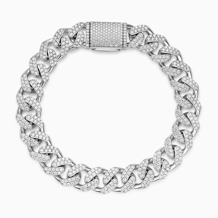 Saint Jude Moissanite Hip-Hop Bracelets