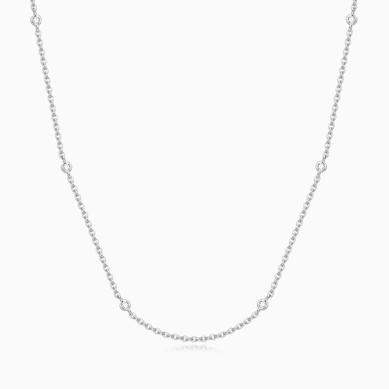 Shining Star 925 Sterling Silver Zircon Necklace Wholesale