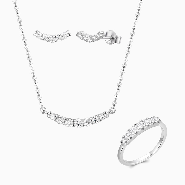 Wholesale Custom 925 Sterling Silver Jewelry Sets