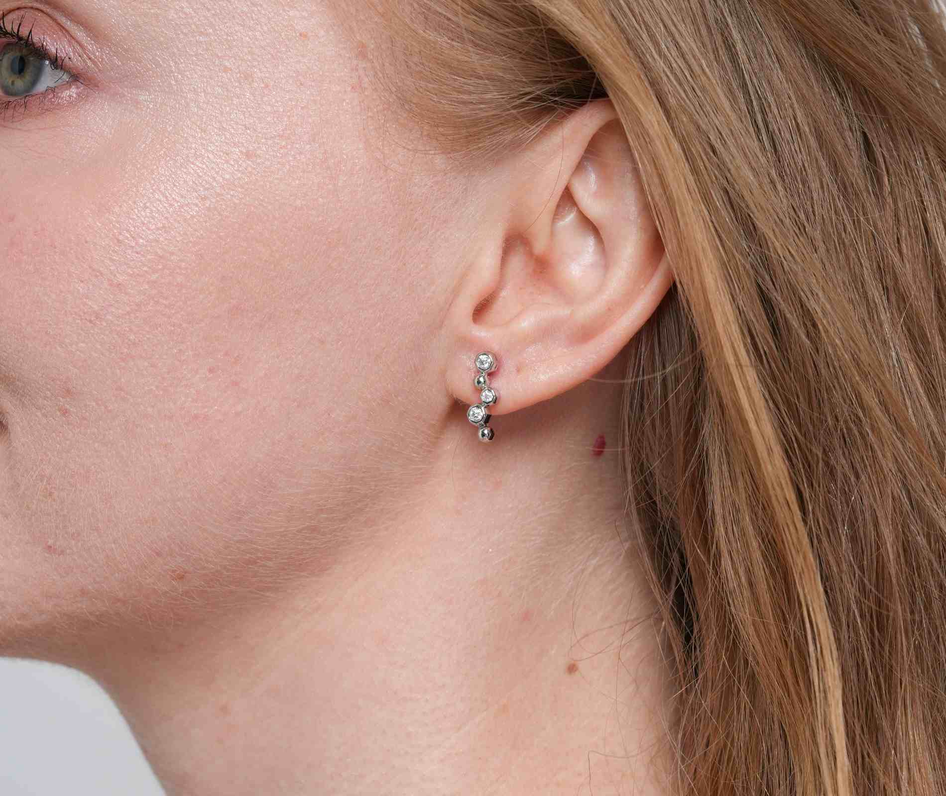 Shining Star Jewelry women's Jewelry Set Sterling Silver Moissanite Stud Earrings Shining Star Jewelry women's Jewelry Set Sterling Silver Moissanite Stud Earrings