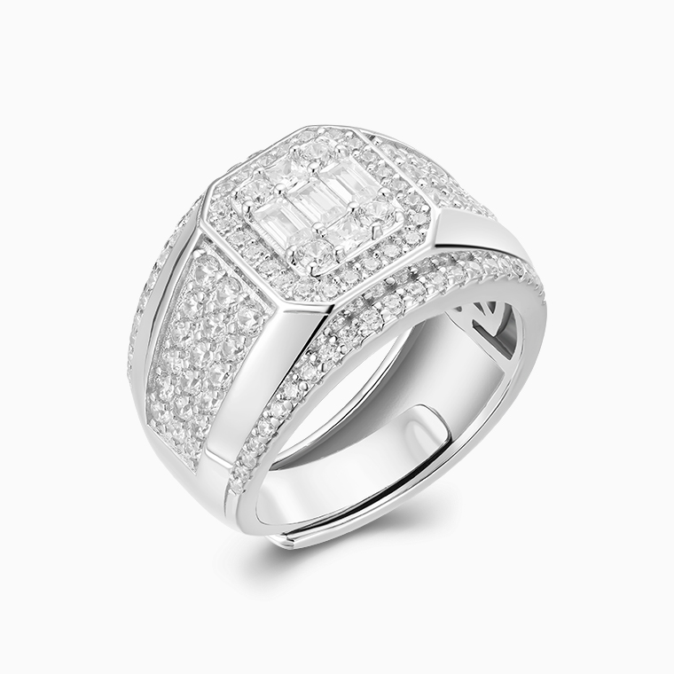 Moissanite men&rsquo;s rings