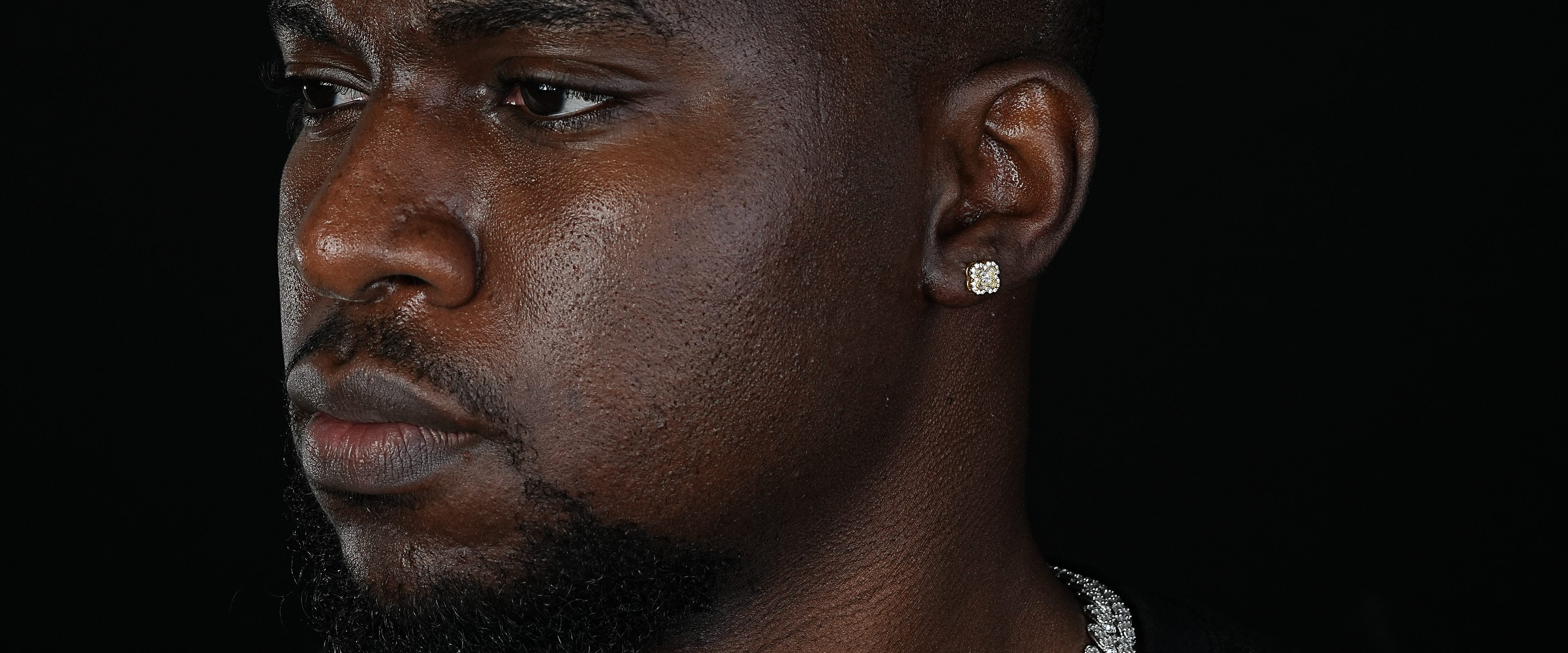 Shining Star Jewelry Fashionable Hiphop Men Lucky Four Leaf Clover Stud Earrings