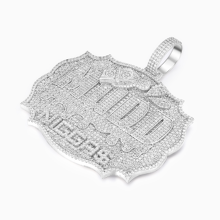 Shining Star Jewelry Custom Hip Hop Punk Style Iced Out Diamond Letter Pendant