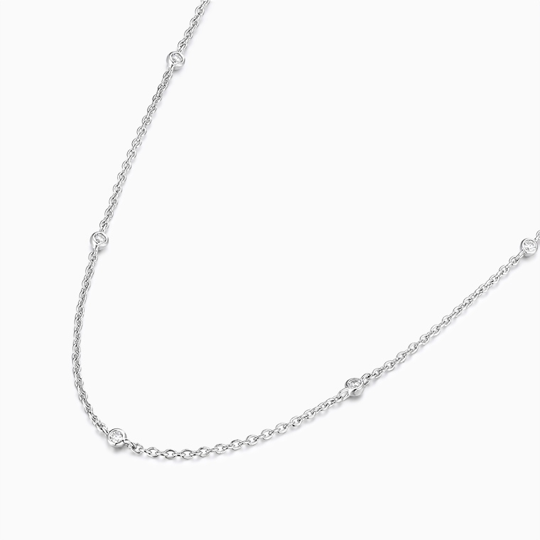 Shining Star Jewelry Women's Zircon 925 Sterling Silver Adjustable Fine Necklace