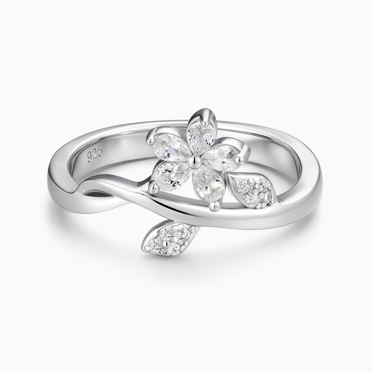 Moissanite sterling silver women's ring | Moissanite hip hop jewelry manufacturer