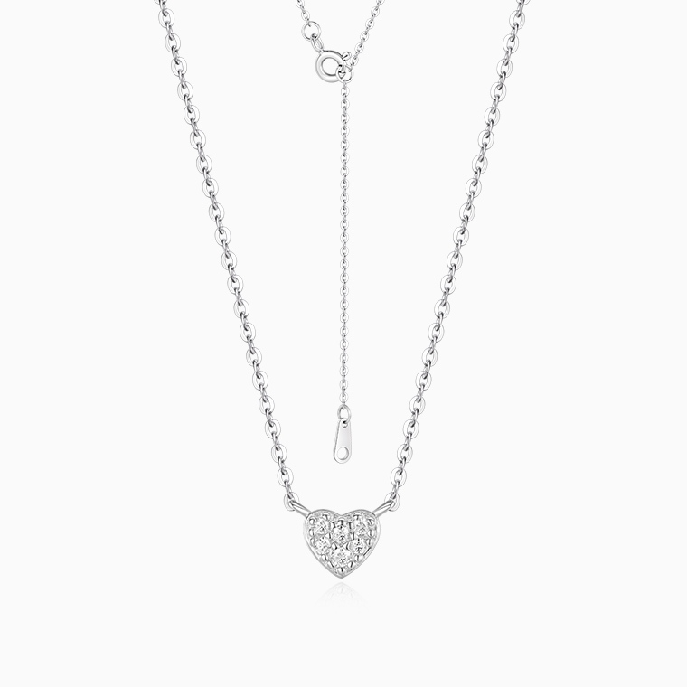 Shining Star Jewelry High Quality 925 Sterling Silver Heart-Shaped Jewelry Set