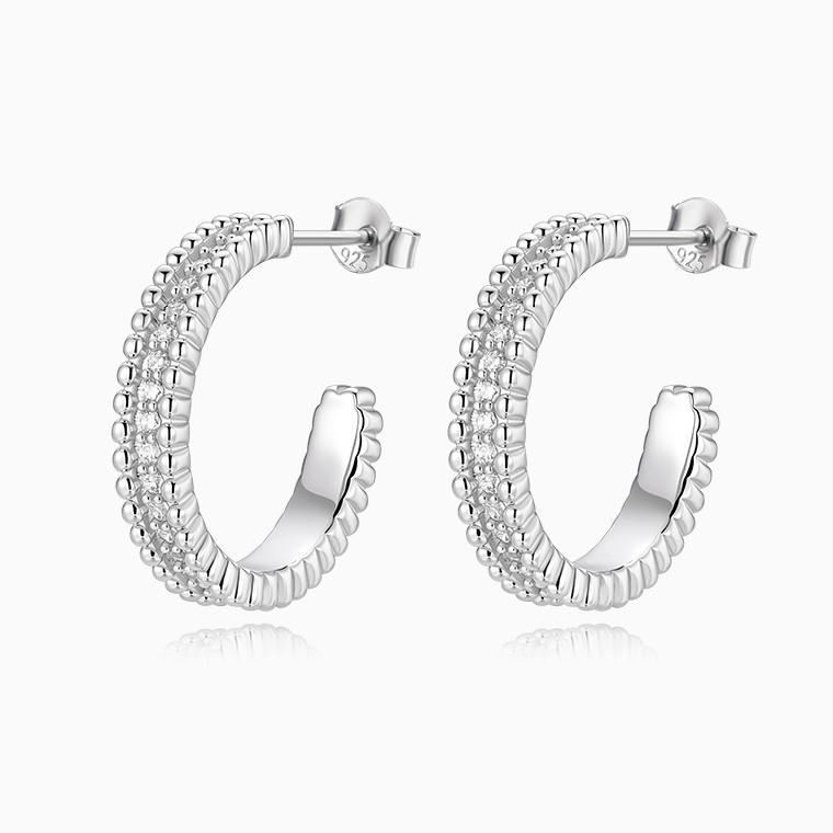 Shining Star Jewelry Custom Fashion 925 Silver Moissanite Women's Stud Earrings Shining Star Jewelry Custom Fashion 925 Silver Moissanite Women's Stud Earrings