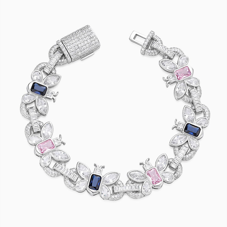 Custom Moissanite Hip-Hop Men&rsquo;s Bracelets