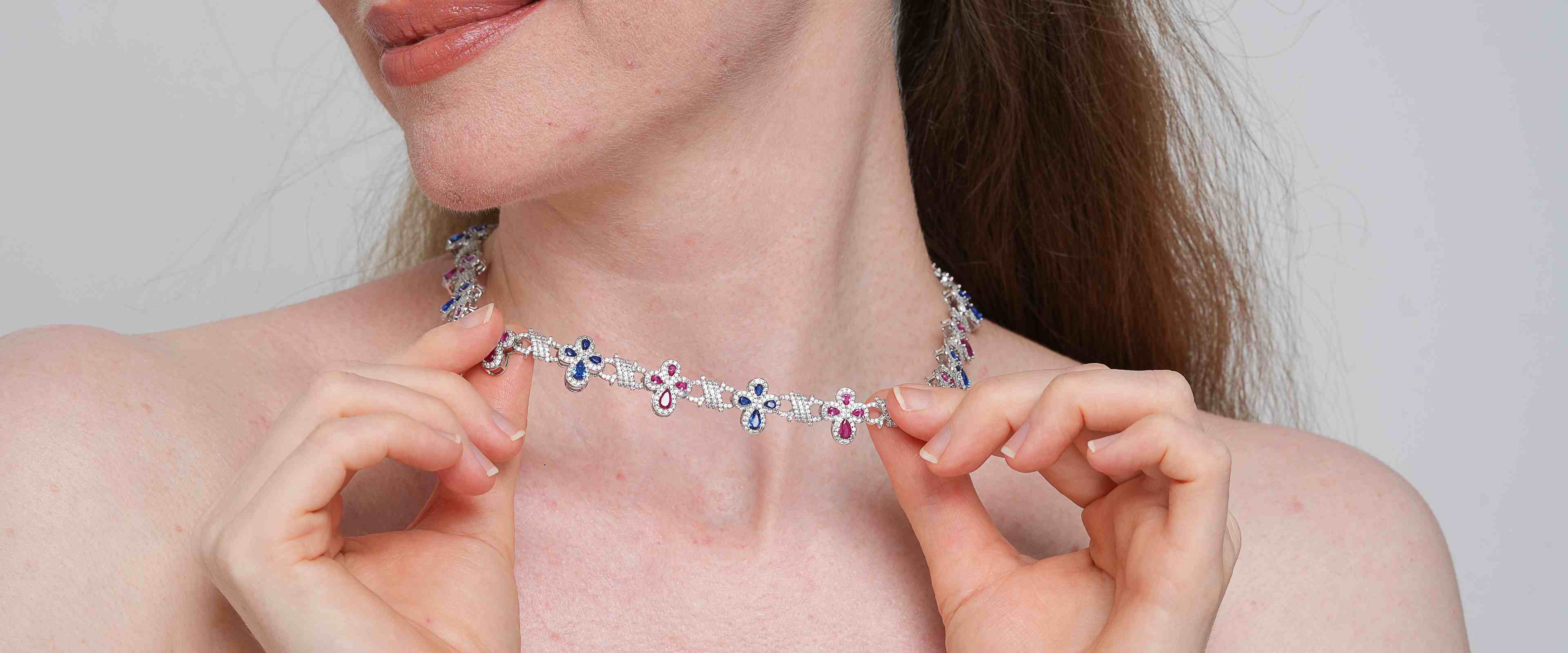 Shining Star Jewelry Diamond Gemstone Multicolor Iced Out Necklace Shining Star Jewelry Diamond Gemstone Multicolor Iced Out Necklace