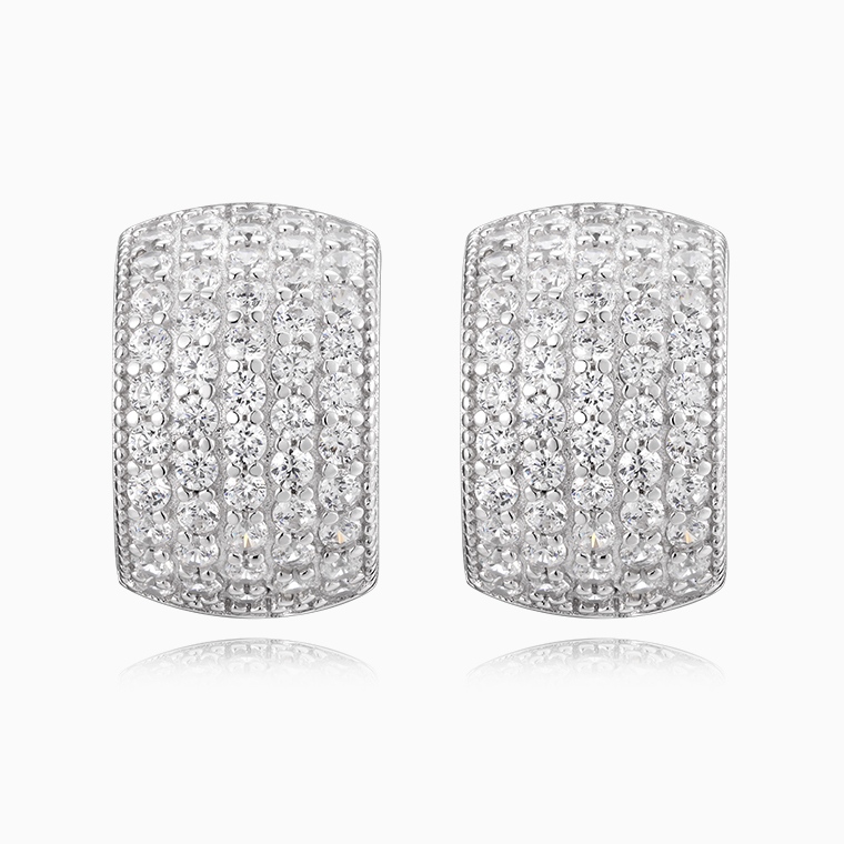 Shining Star Jewelry Charming Full Diamond Zircon Iced Out Women's Stud Earrings Shining Star Jewelry Charming Full Diamond Zircon Iced Out Women's Stud Earrings