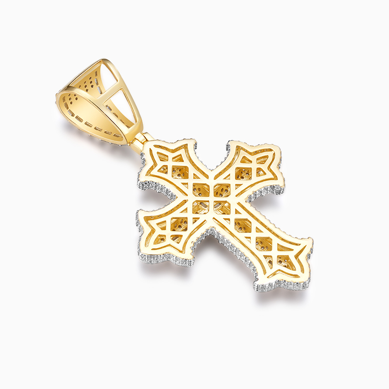 Shining Star Jewelry Micro Pave 5A CZ Iced Out Bling Hip Hop Men Cross Pendant