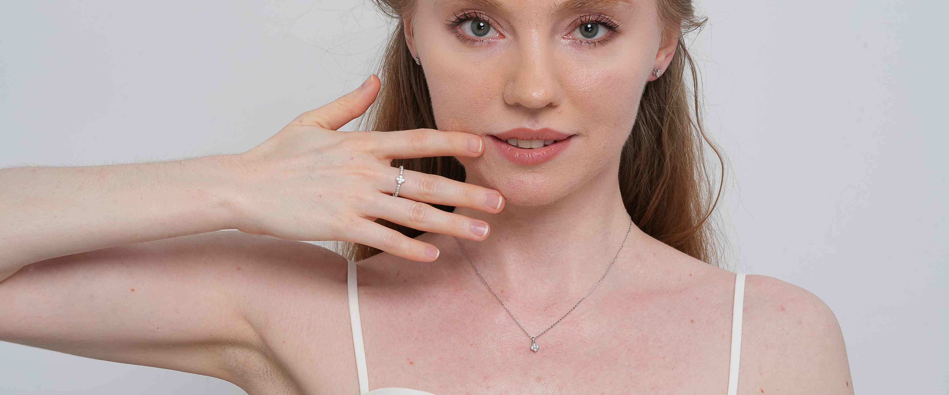 Shining Star Jewelry 925 Silver Fashion Fine Pendant Chain Zirconia Jewelry Sets