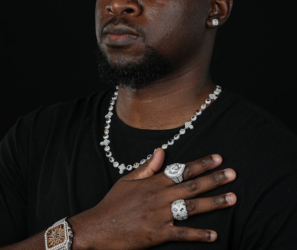 Shining Star Jewelry Colored Gemstones Oval Round Cut Baguette Cross Necklace