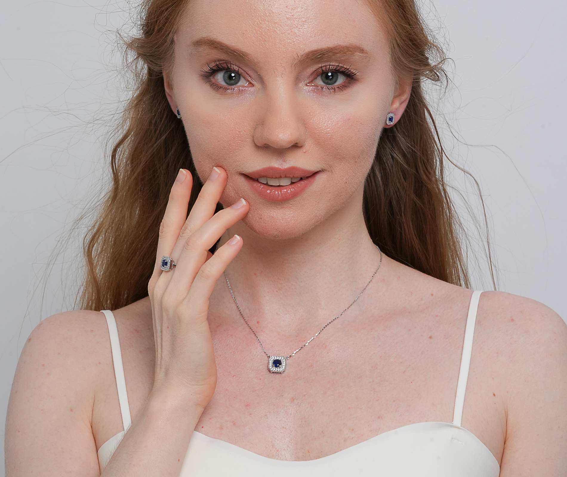 Shining Star Jewelry Cubic Zircon 925 Silver Bridal Jewelry Sets For Women