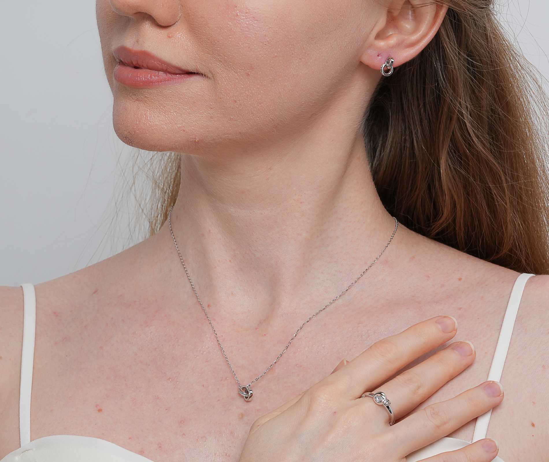 Shining Star Jewelry Hot Selling 925 Silver Moissanite Necklace Ring Jewelry Set Shining Star Jewelry Hot Selling 925 Silver Moissanite Necklace Ring Jewelry Set