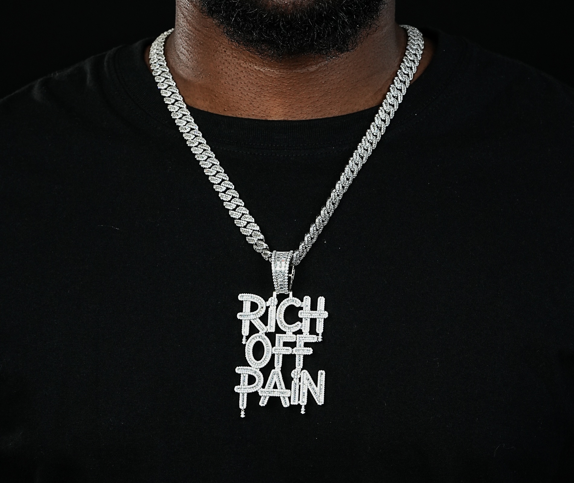 Shining Star Jewelry Wholesale Moissanite Alphabet Pendant For Men