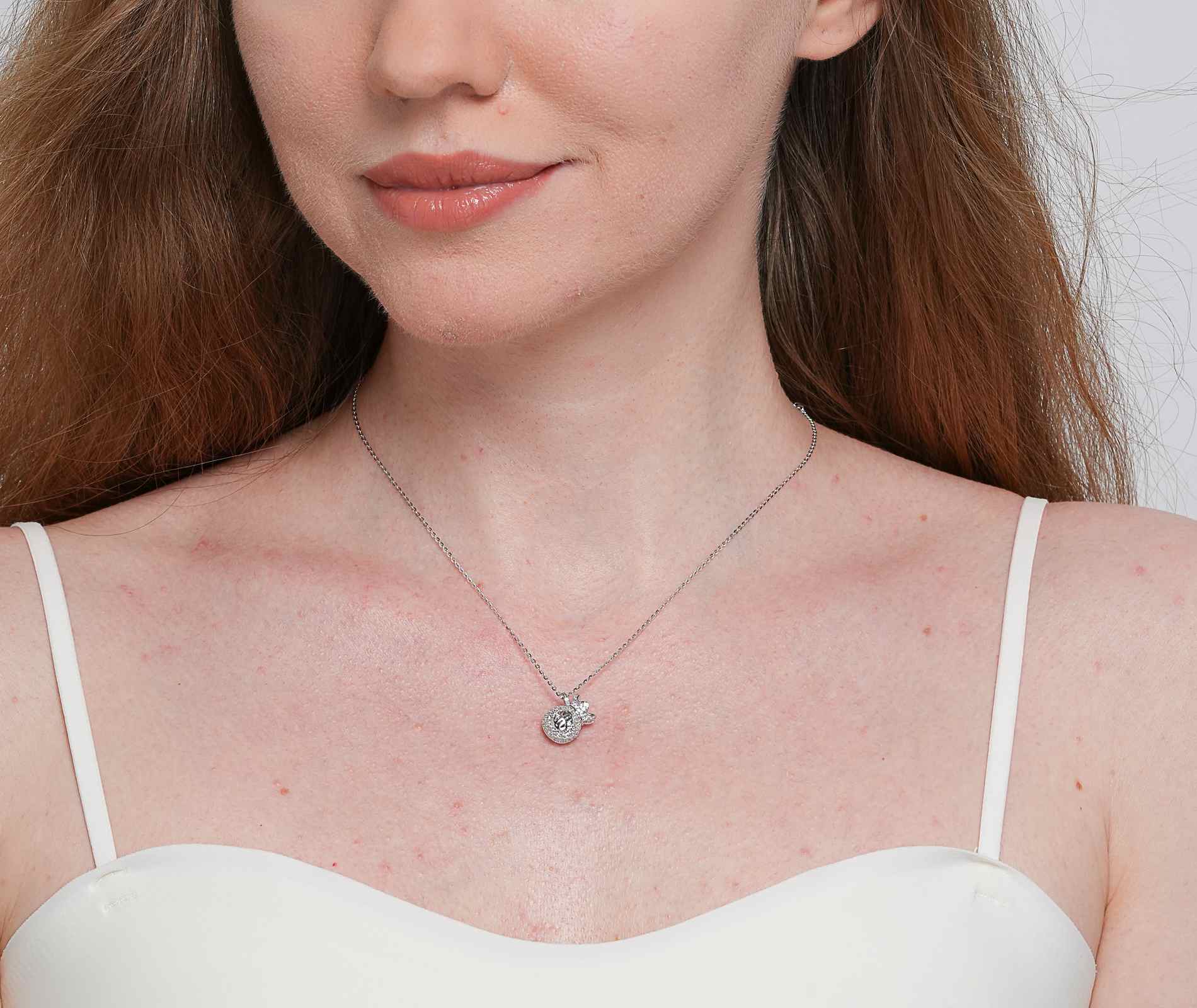 Shining Star Jewelry Adjustable Zircon Dollar Sign Purse Pendant Fine Necklace