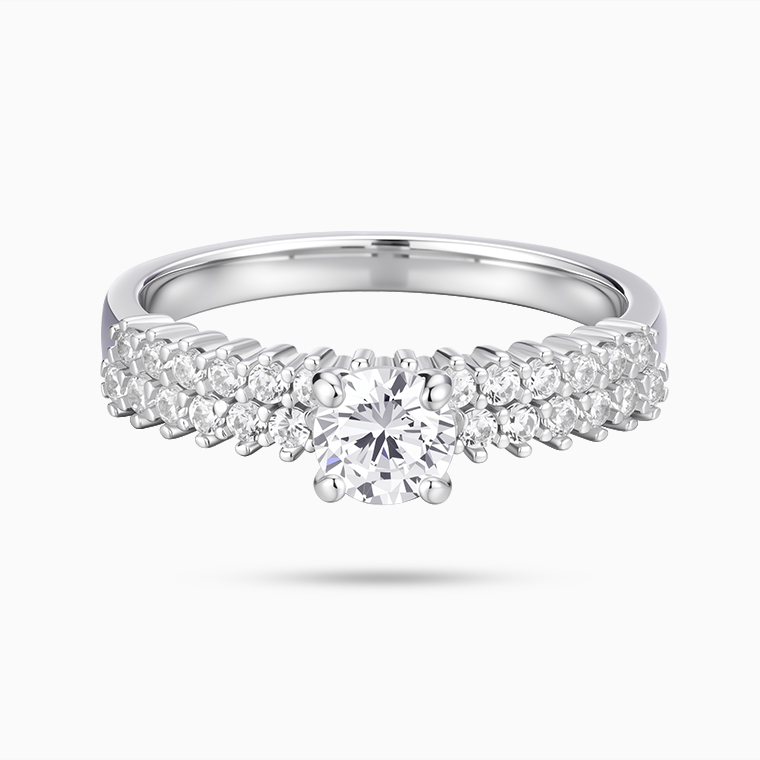 Moissanite sterling silver women's ring | Moissanite hip hop jewelry manufacturer