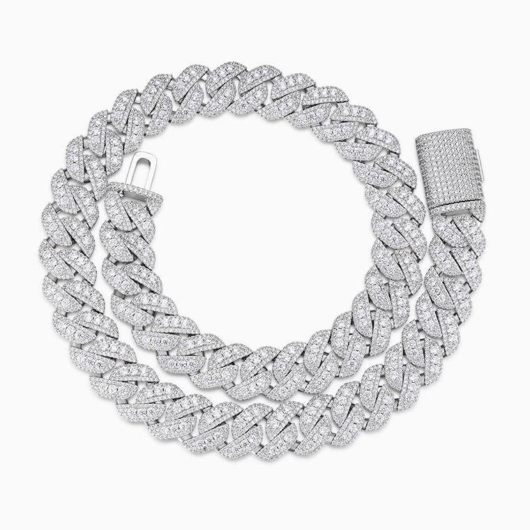 Shining Star Jewelry Cubic Zirconia Micro Pave 18mm Heavy Solid Cuban Necklace Shining Star Jewelry Cubic Zirconia Micro Pave 18mm Heavy Solid Cuban Necklace