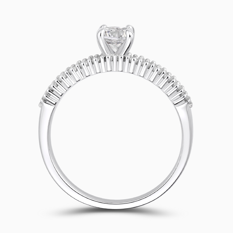 Moissanite sterling silver women's ring | Moissanite hip hop jewelry manufacturer