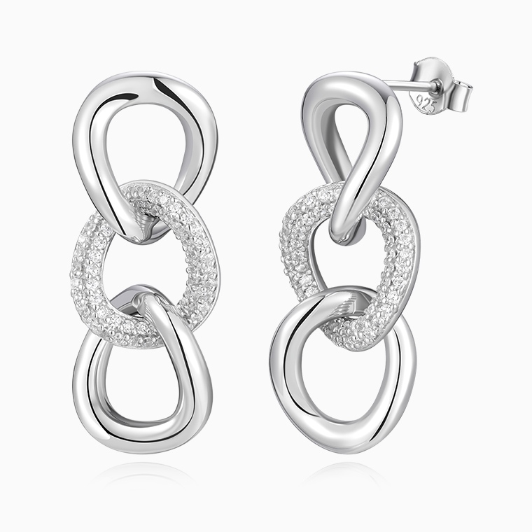 Wholesale Custom Silver Women's Dangle Earrings